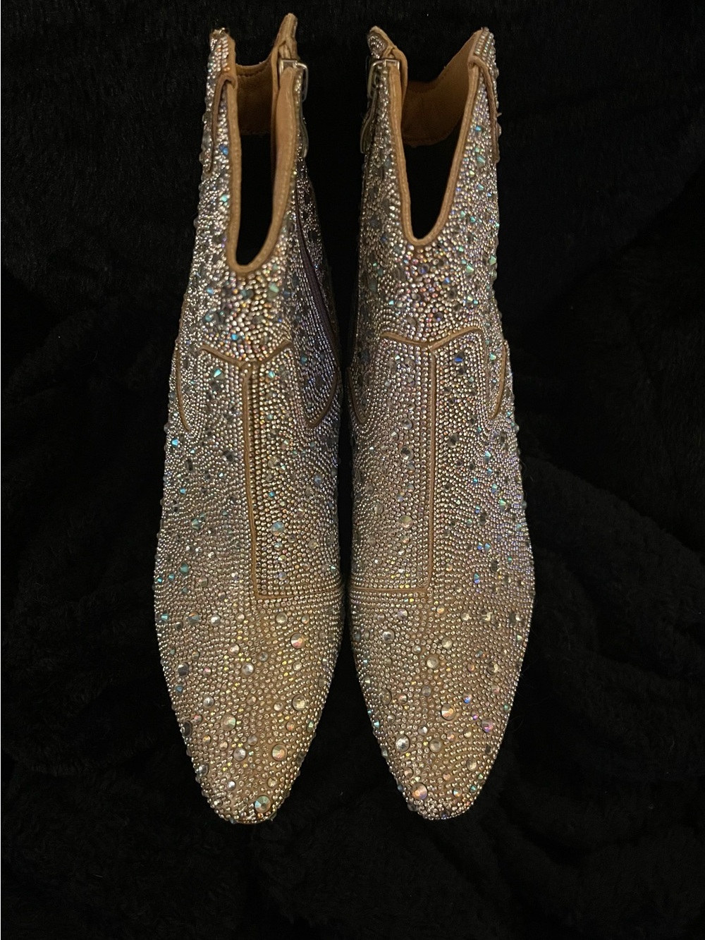 Crystal Rhinestone Ankle Boots